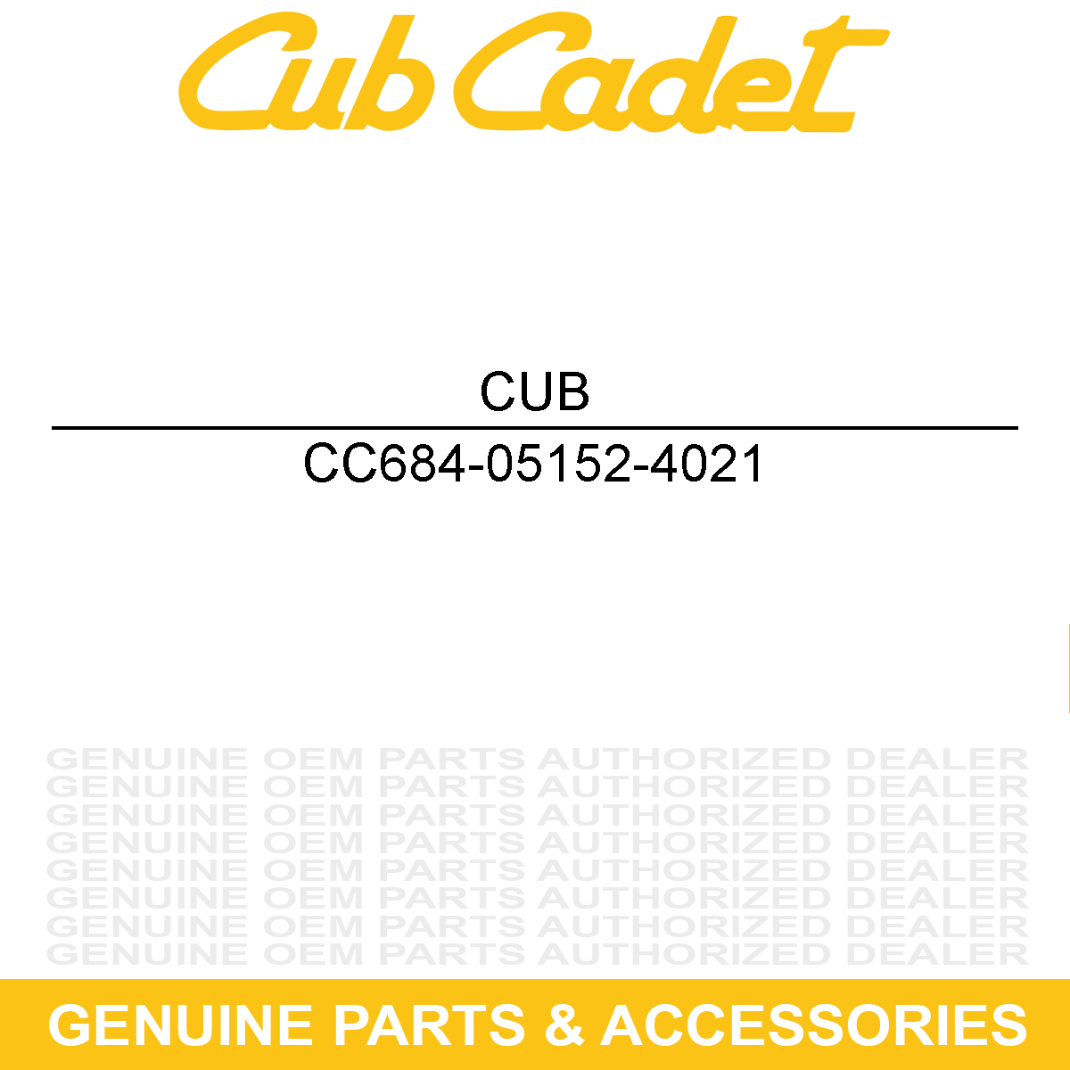 CUB CADET 684-05152-4021 HSG ASM-AUGER 34"