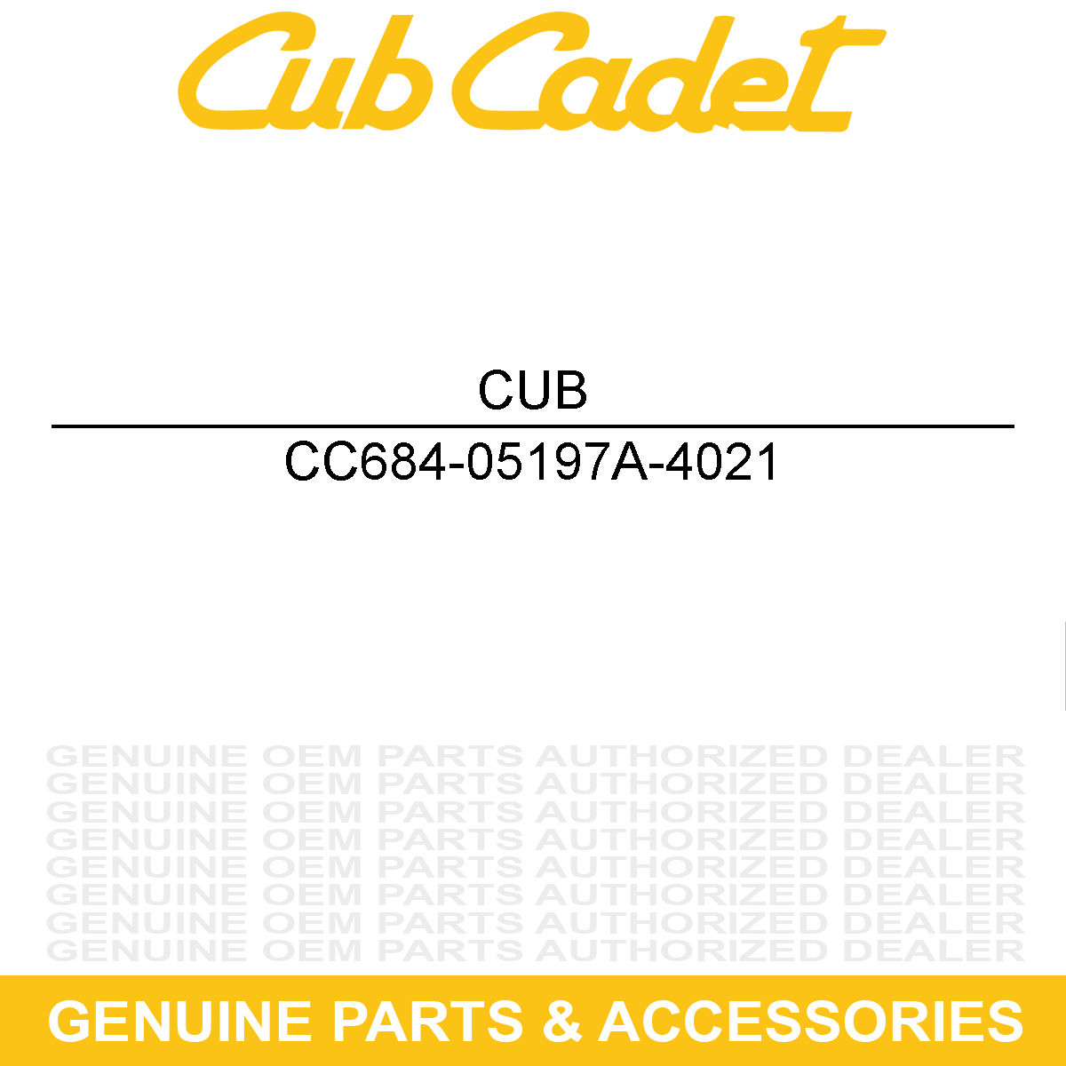 CUB CADET 684-05197A-4021 HOUSING ASM-AUGER