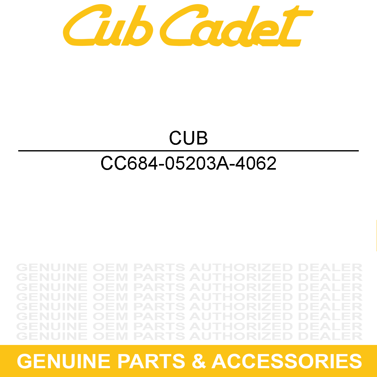 CUB CADET 684-05203A-4062 HOUSING ASM-AUGER