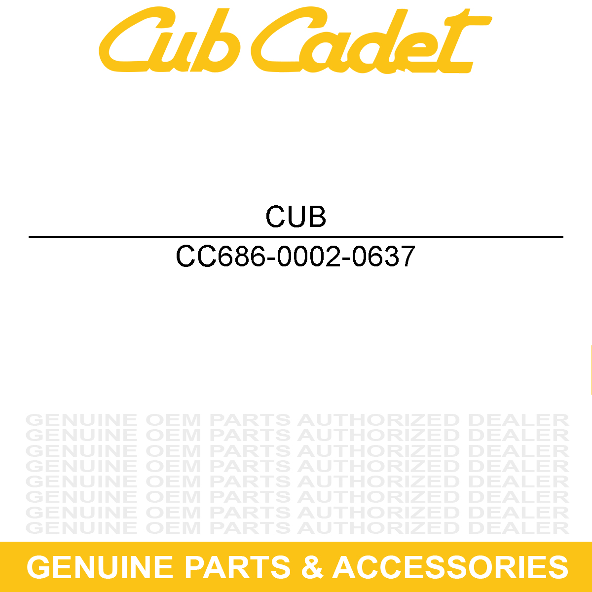 CUB CADET 686-0002-0637 Clutch Lever Assembly
