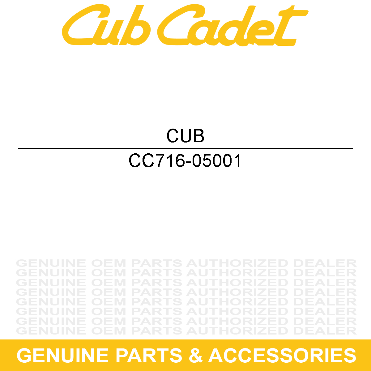 CUB CADET 716-05001 RING-SNAP
