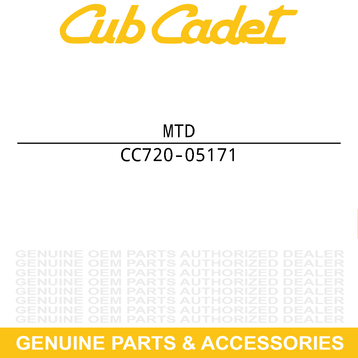 MTD 720-05171 Lapbar Grip 1.430od X 10.62