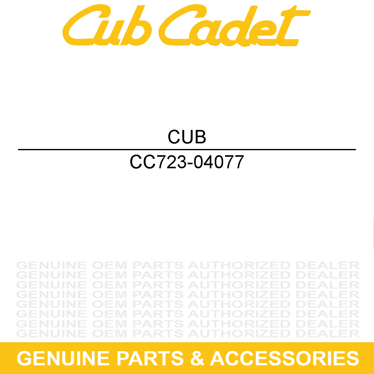 CUB CADET 723-04077 Right Hand End Rod