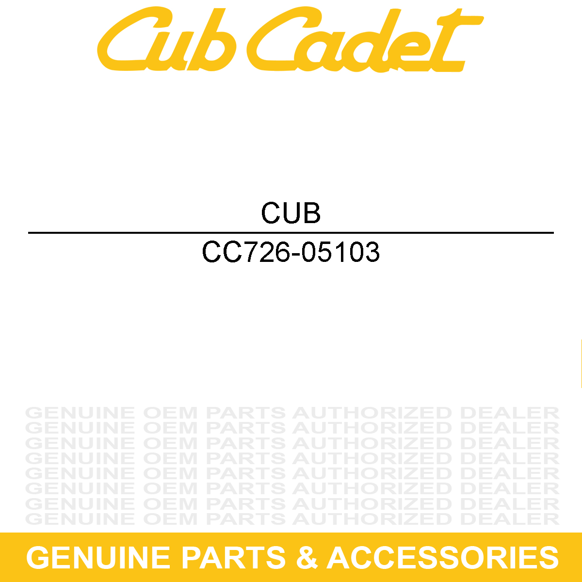 CUB CADET 726-05103 CABLE TIE36.0" L