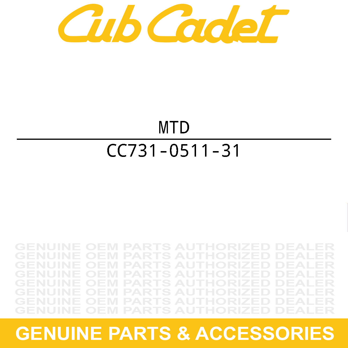MTD 731-0511-31 STRIP-TRIM 31"LG