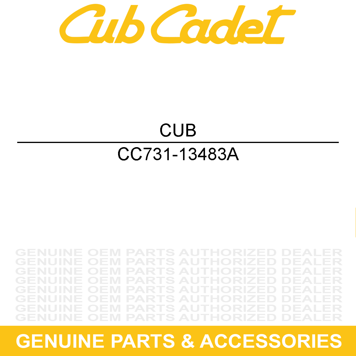 CUB CADET 731-13483A TRIM-FENDER LH CUB