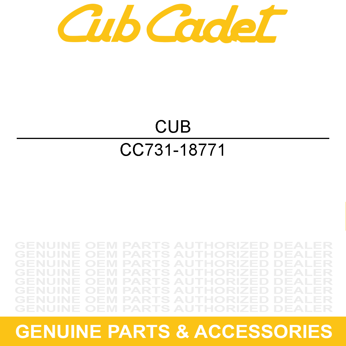 CUB CADET 731-18771 SPACER-LIFT TUBE