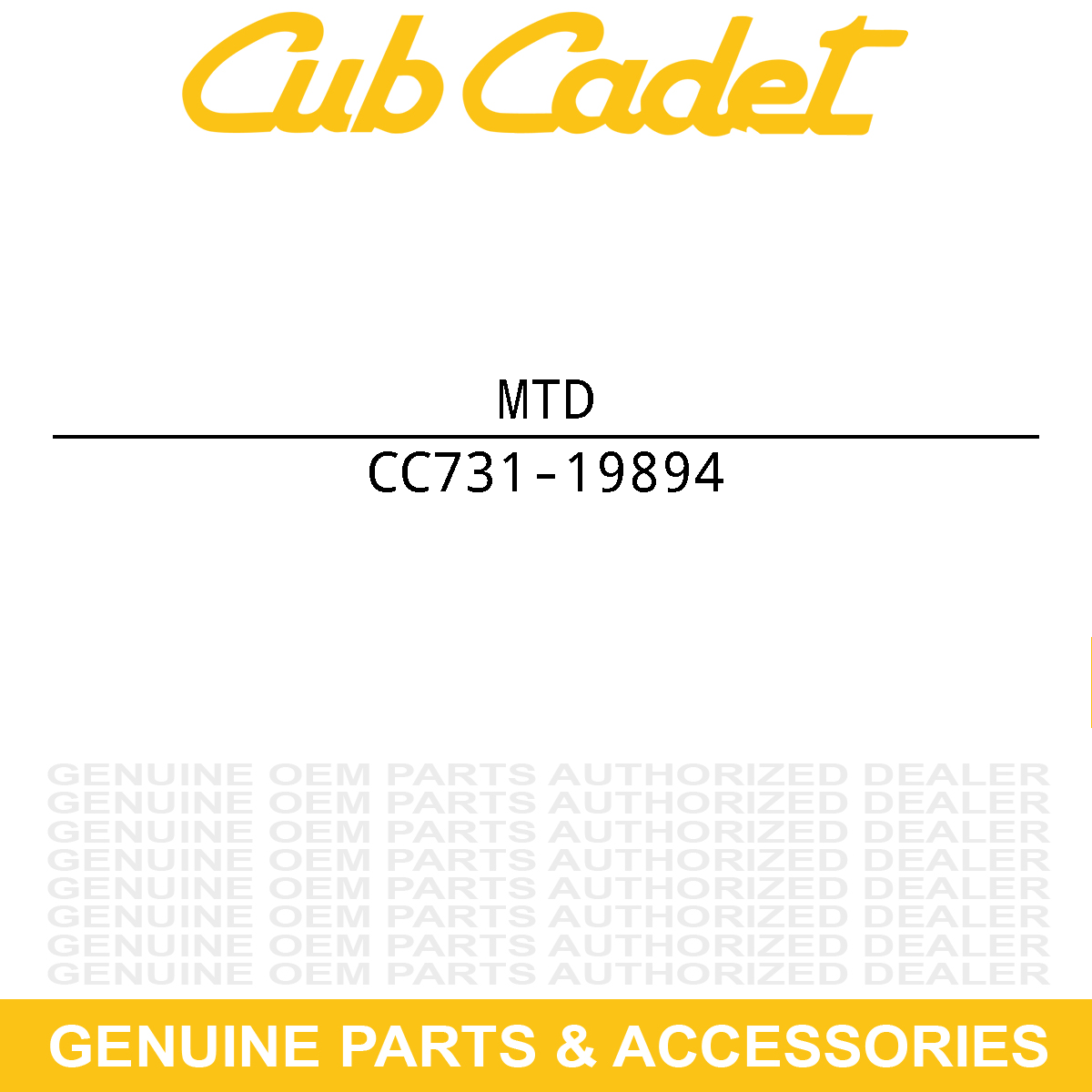 MTD 731-19894 Pivot Handle Adjustment Inner