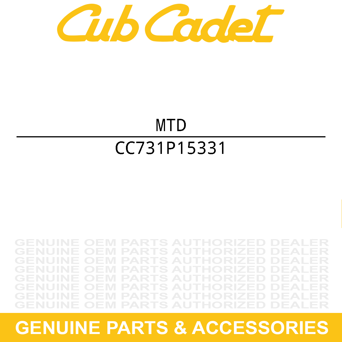 MTD 731P15331 Right Hand Console
