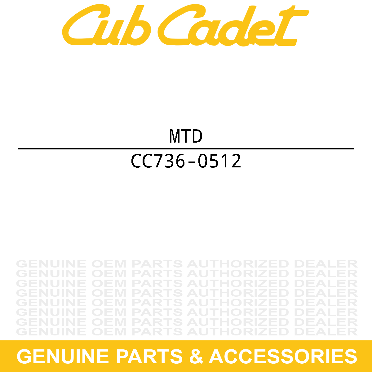 MTD 736-0512 Flat Washer .281 Id X .875 Od