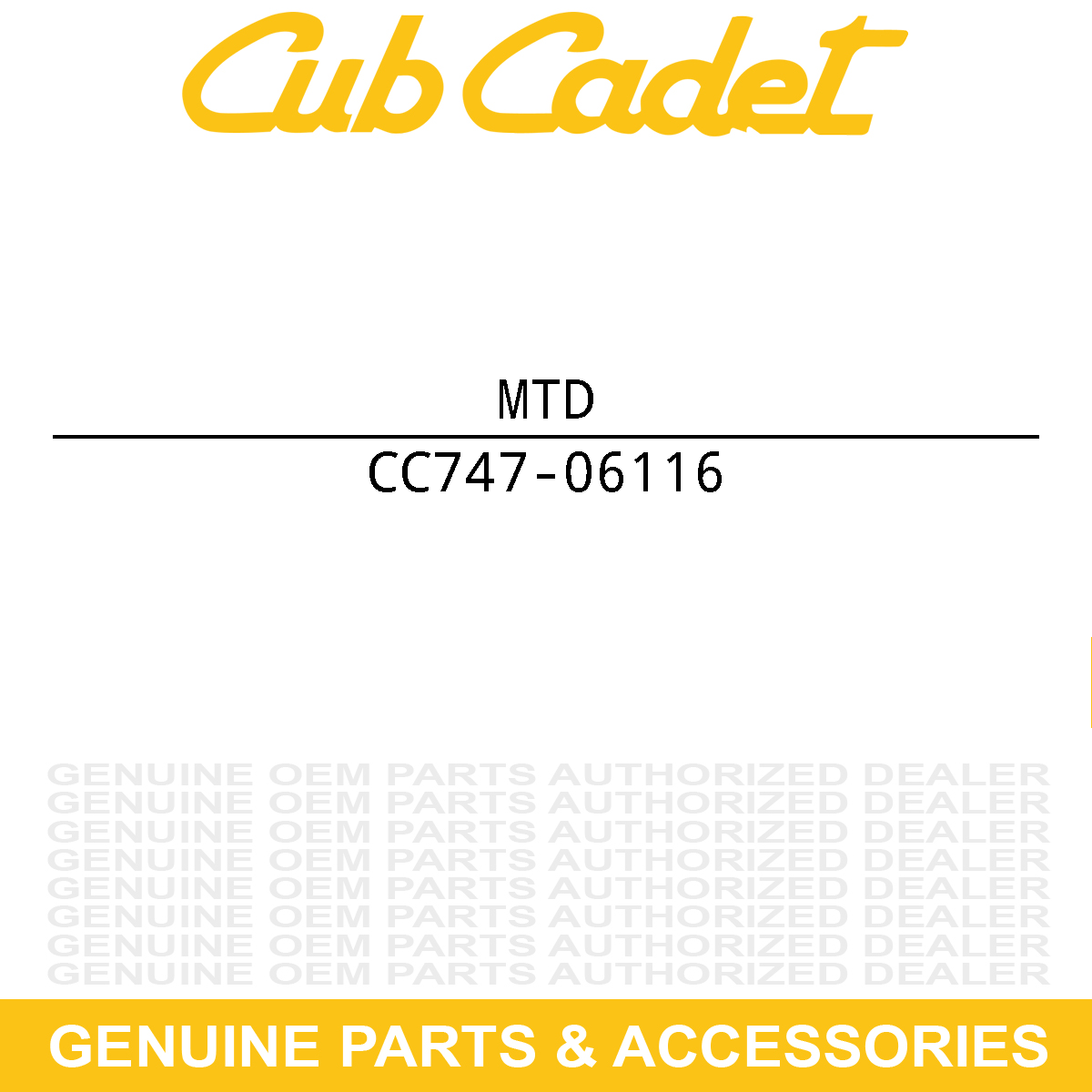 MTD 747-06116 BELT KEEPER-DECK