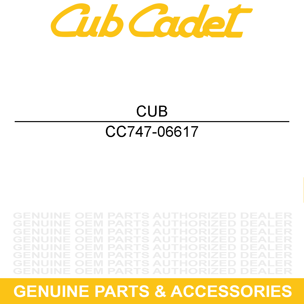 CUB CADET 747-06617 ROD-HYDRO BYPASS