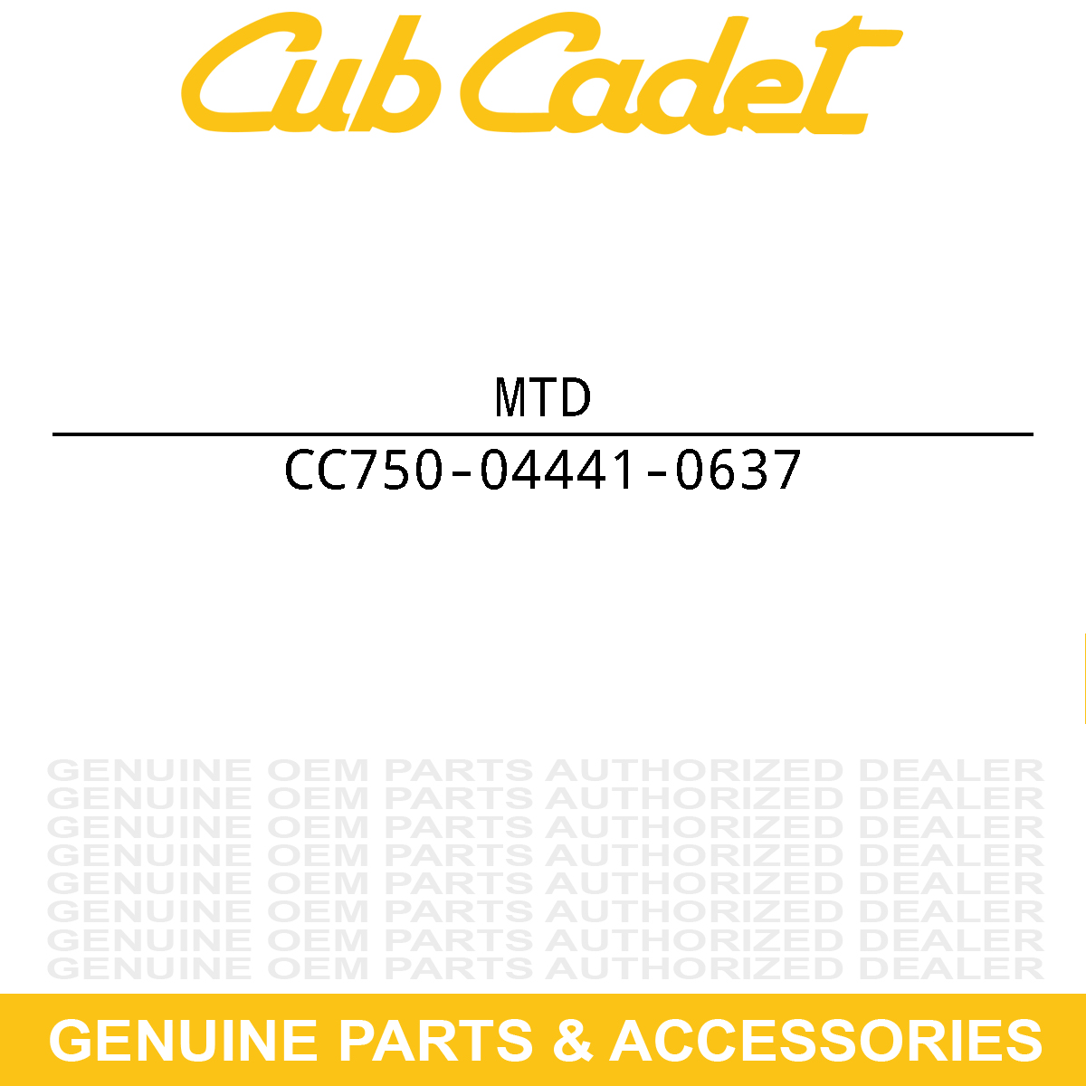 MTD 750-04441-0637 Boom Tube