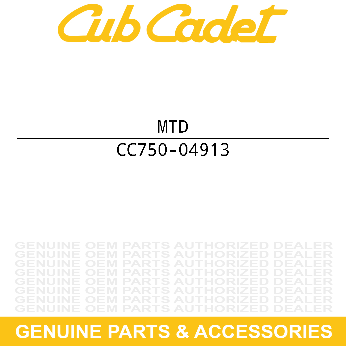 MTD 750-04913 Spacer