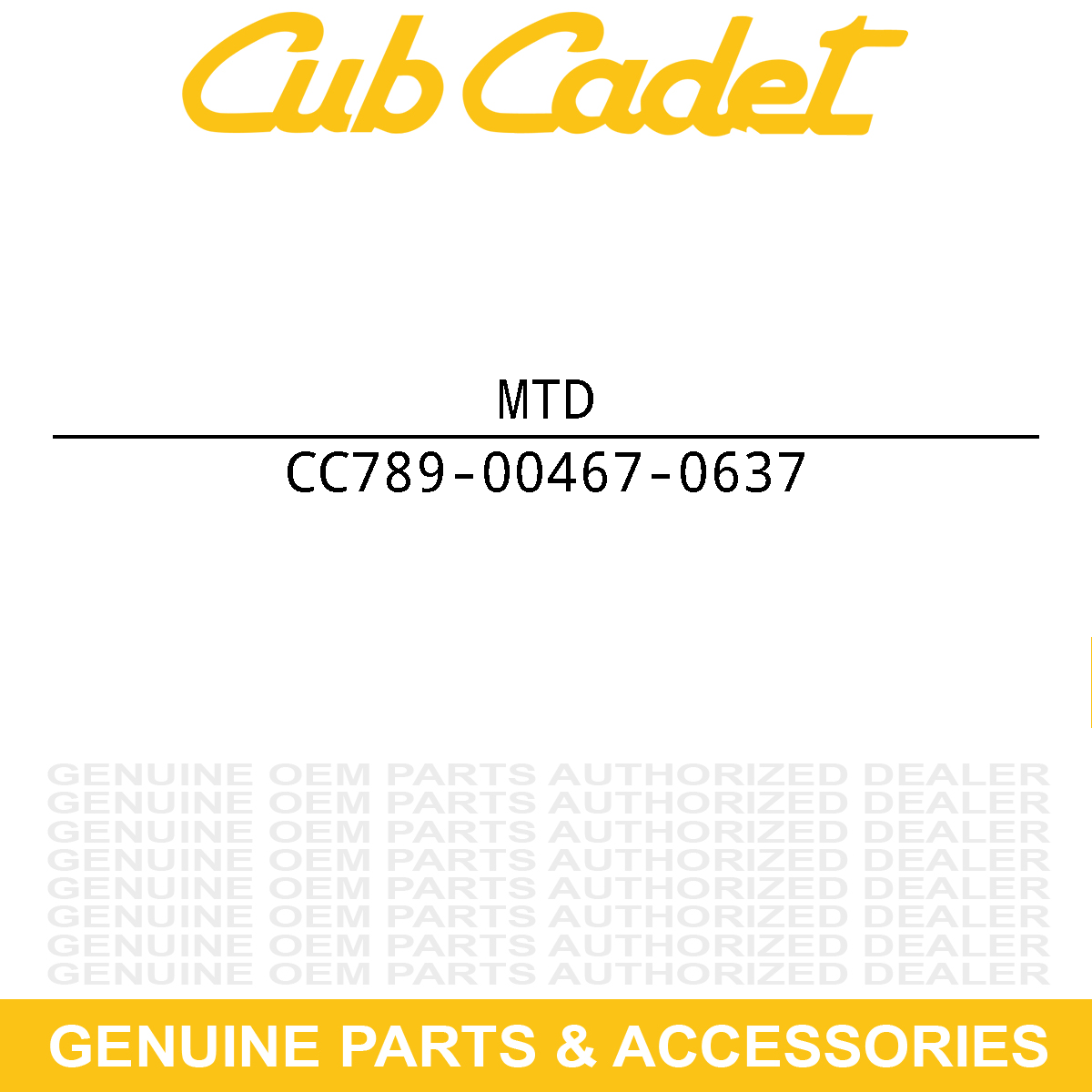 MTD 789-00467-0637 46" SCRAPPER BLADE