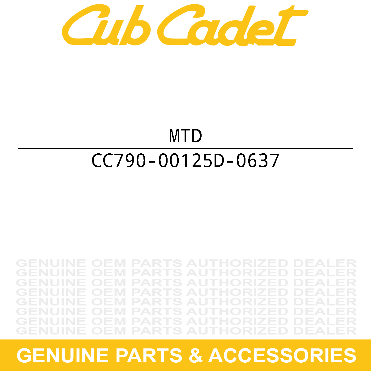 MTD 790-00125D-0637 ENGAGEMENT HANDLE
