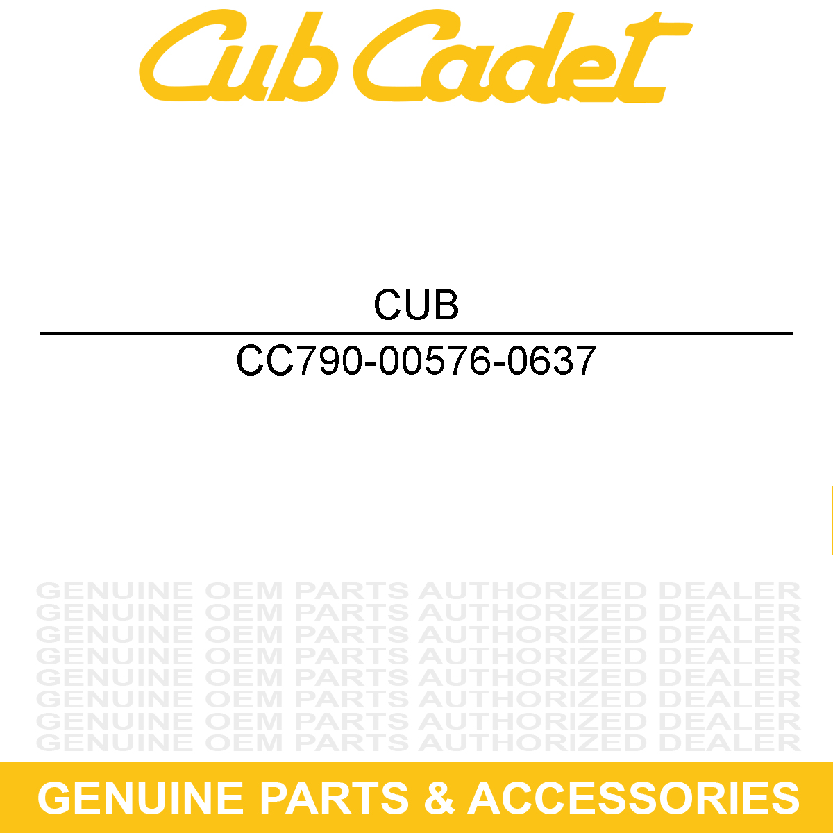 CUB CADET 790-00576-0637 BRACKET-CHUTE CONT