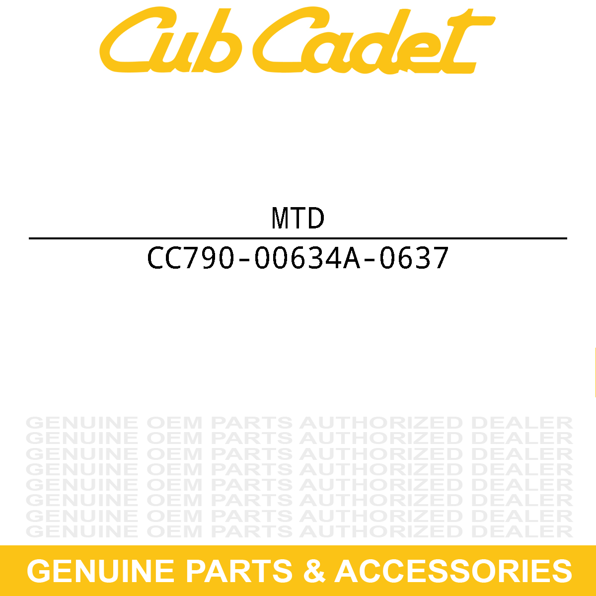 MTD 790-00634A-0637 BRKT-IDLER PIVOT