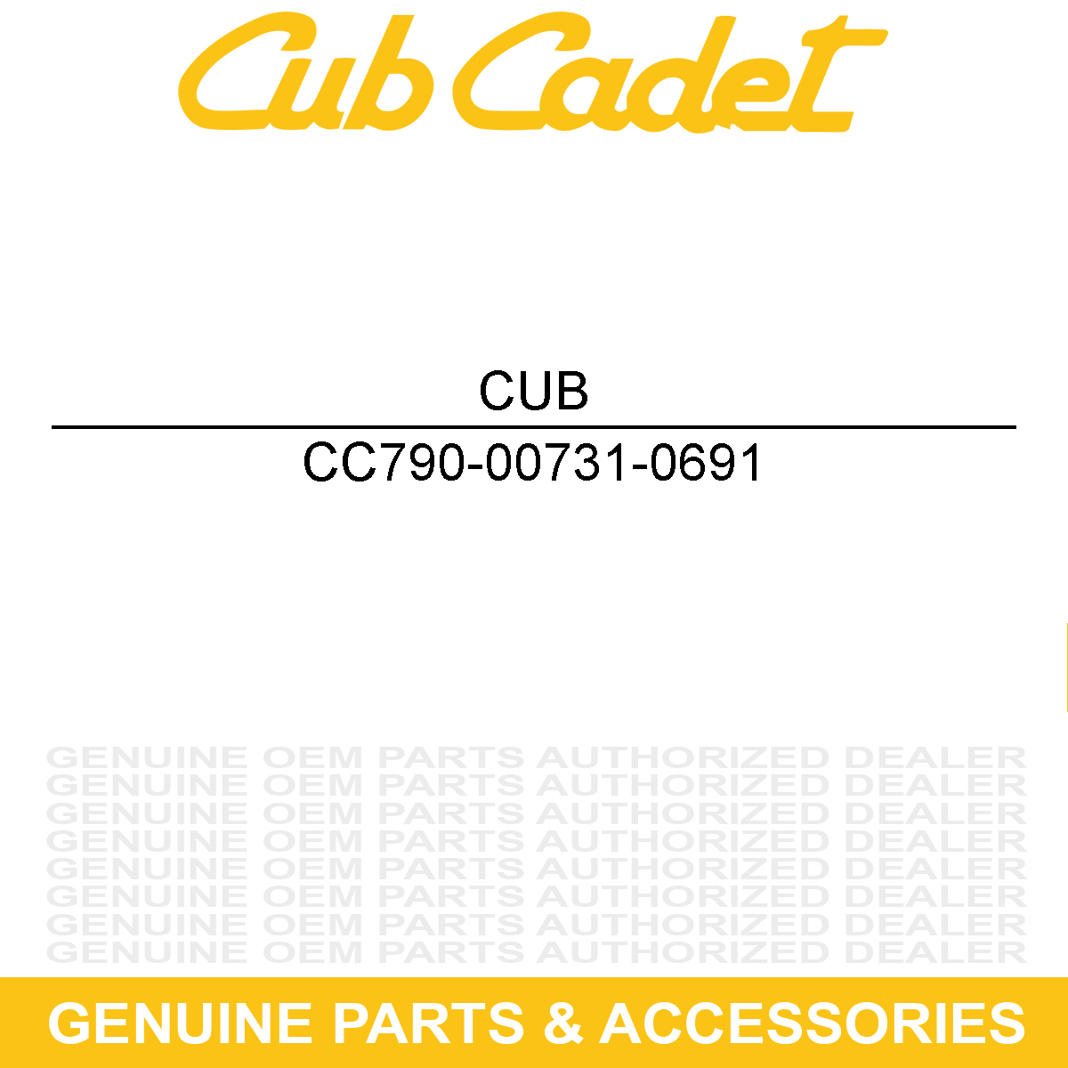 CUB CADET 790-00731-0691 PLATE-SHAVE 33.50
