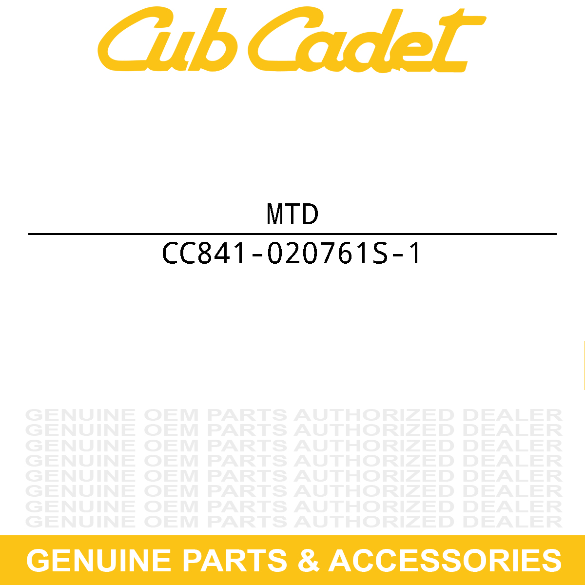 MTD 841-020761S-1 SHBLK ACX CAN