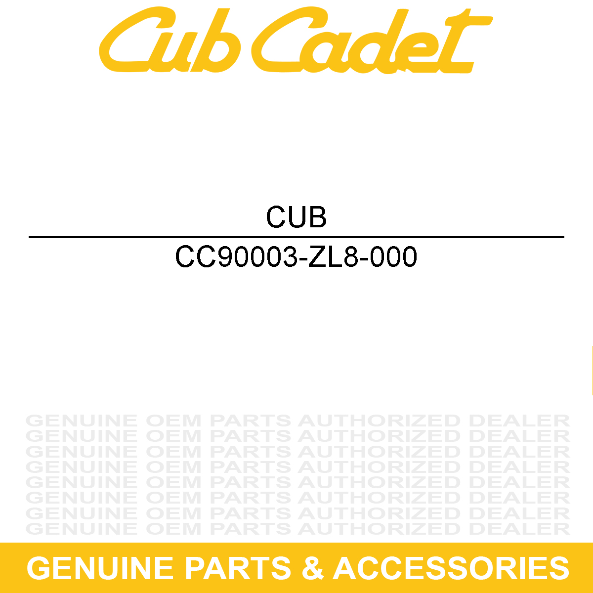 CUB CADET 90003-ZL8-000 BOLT-FLANGE6X1