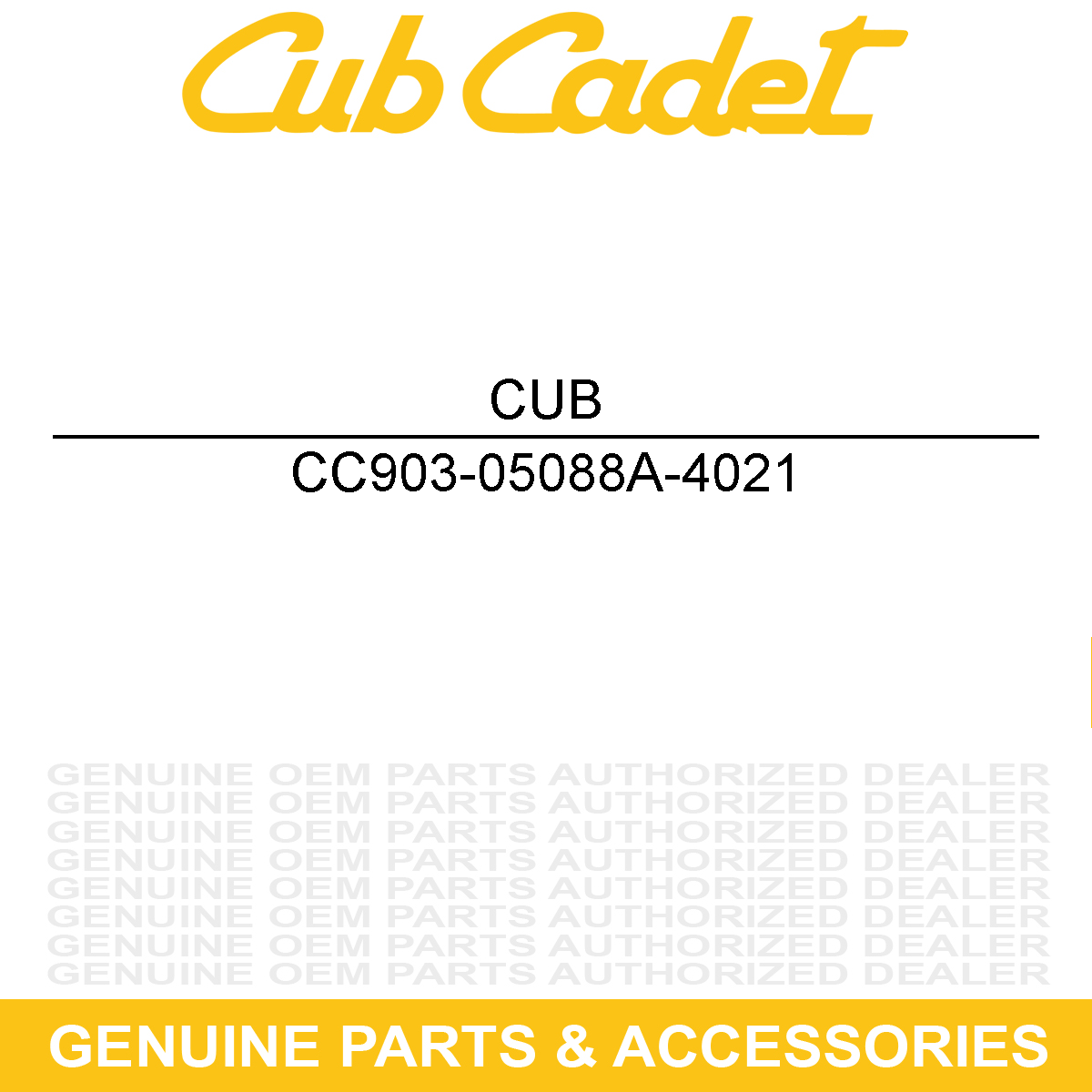 CUB CADET 903-05088A-4021 SHF ASM:ZF-L CUB Y
