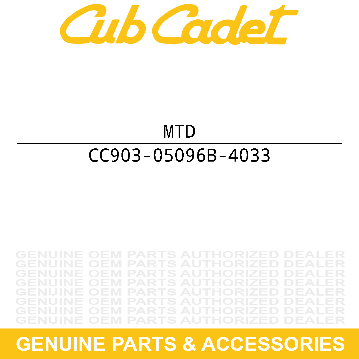 MTD 903-05096B-4033 SHELL-54"FAB DECK