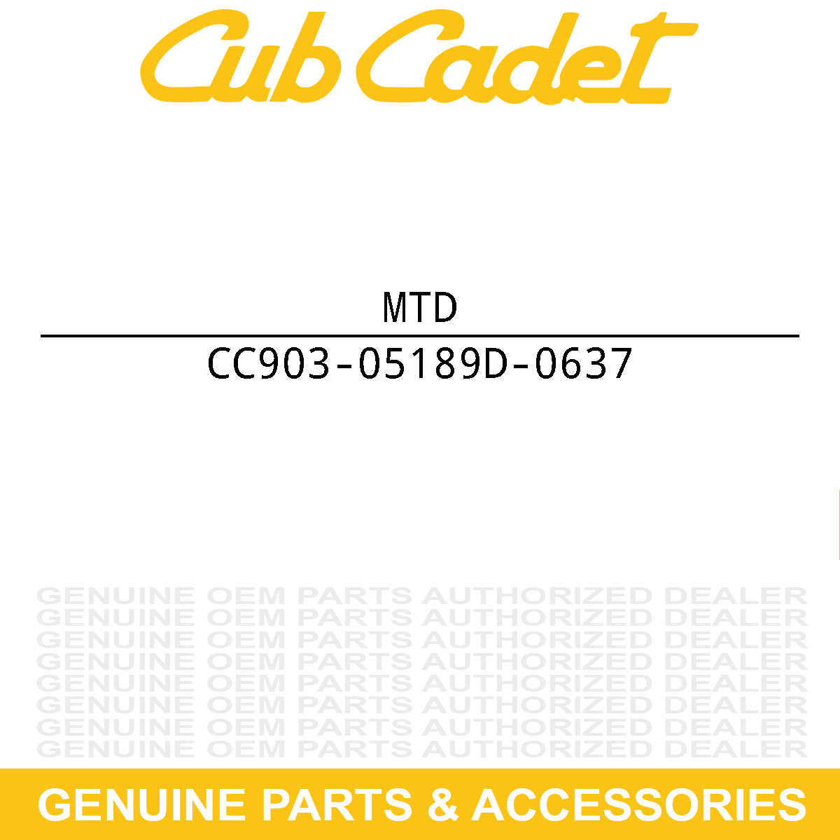 MTD 903-05189D-0637 50" Deck Shell Powder Black