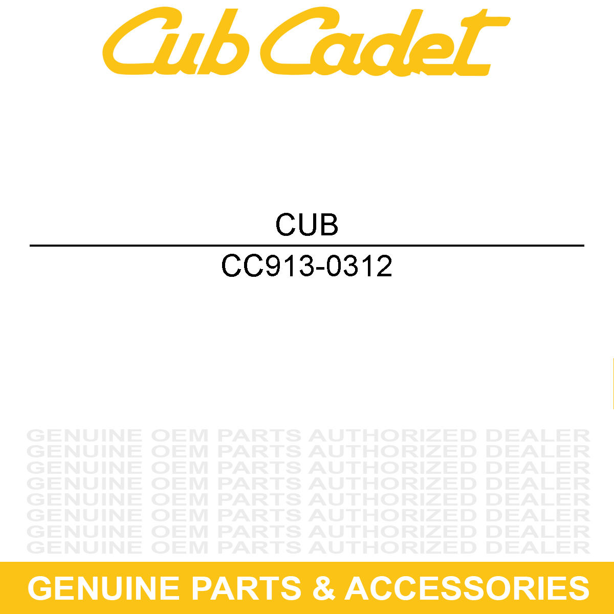 CUB CADET 913-0312 #420 Chain 1/2 Pitch