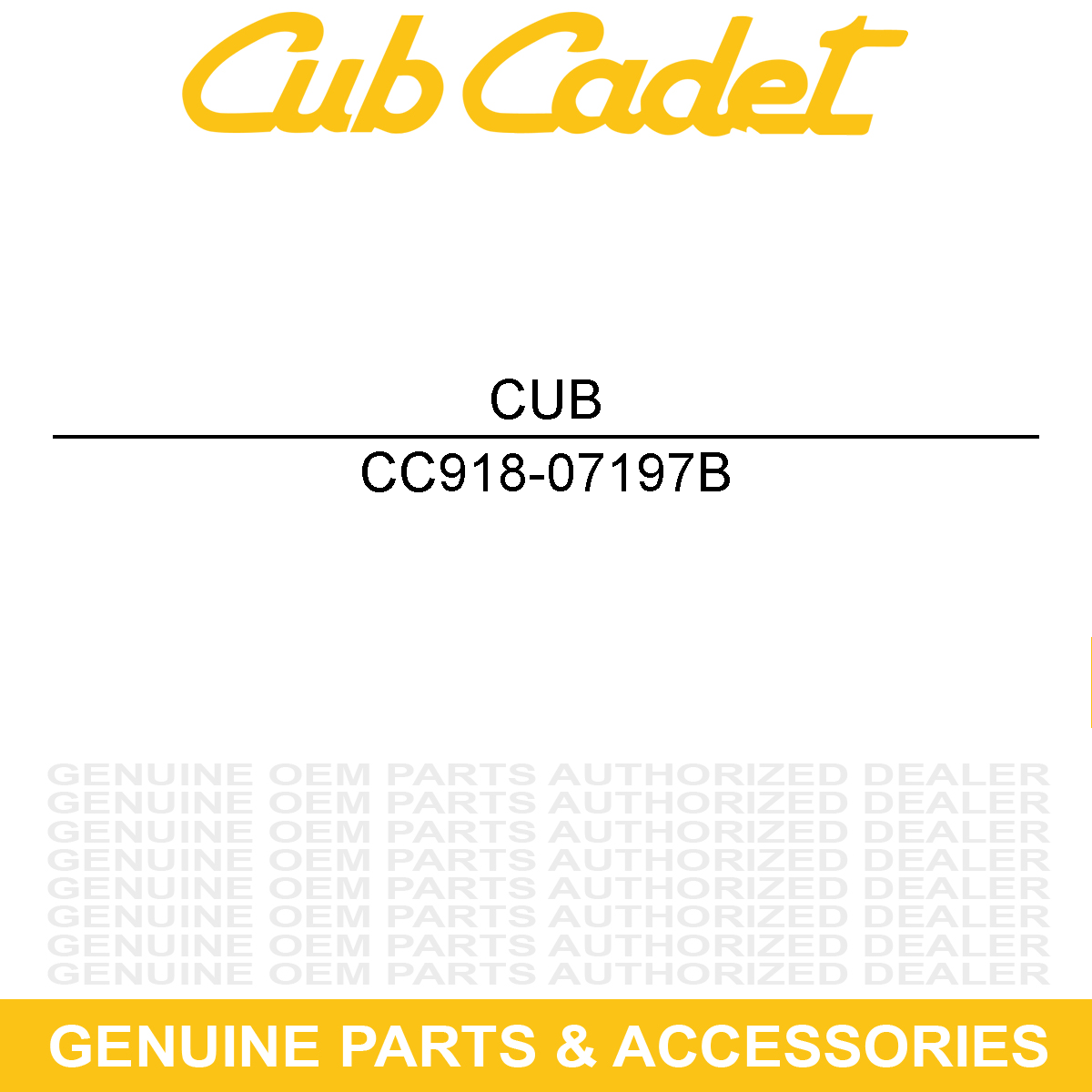CUB CADET 918-07197B TRANSMISSION / MOT