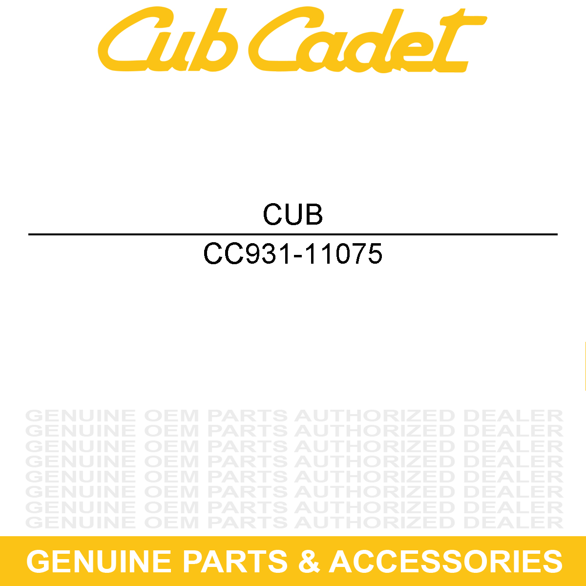 CUB CADET 931-11075 RUNNING BOARD-CR12