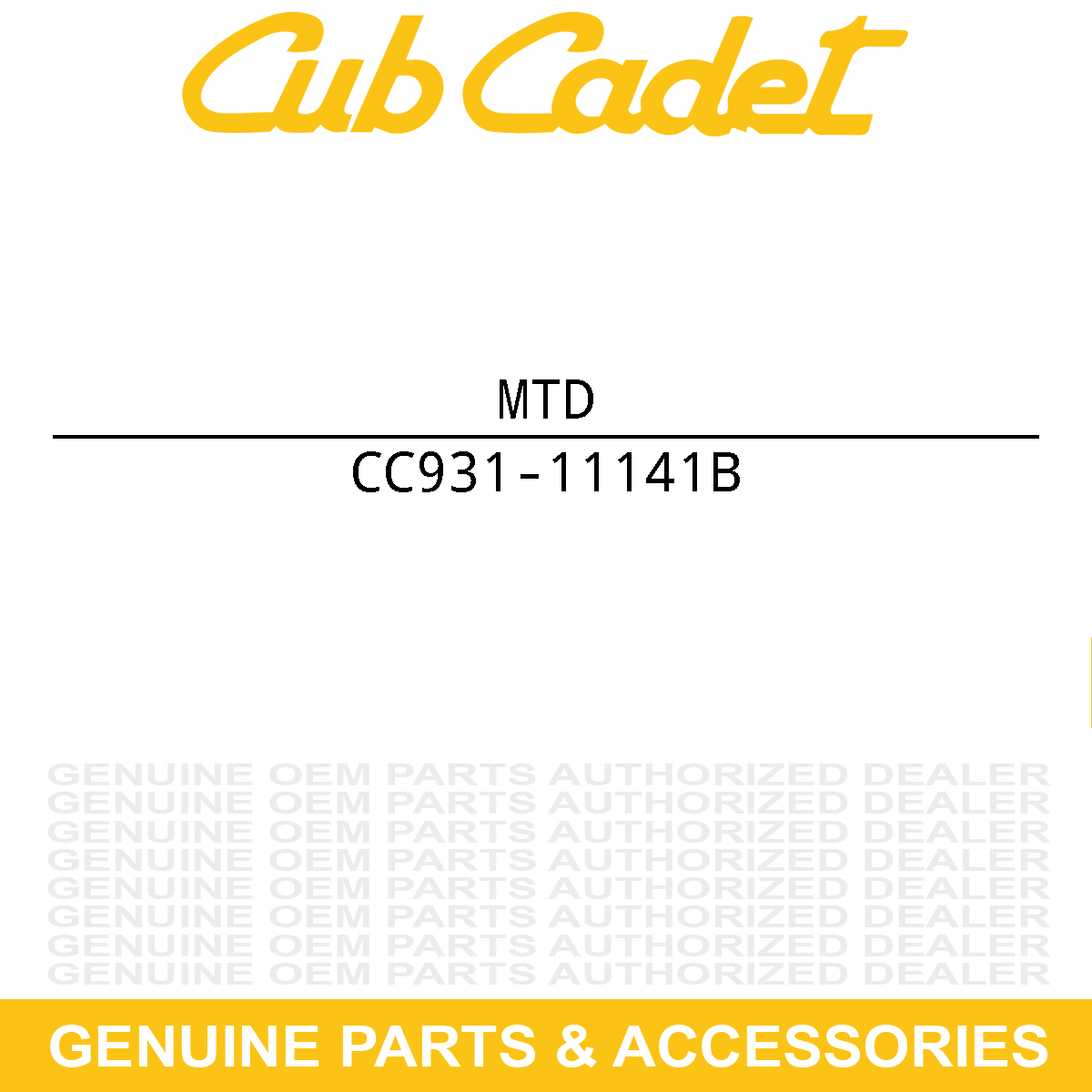 MTD 931-11141B CAP:DASH:K STY