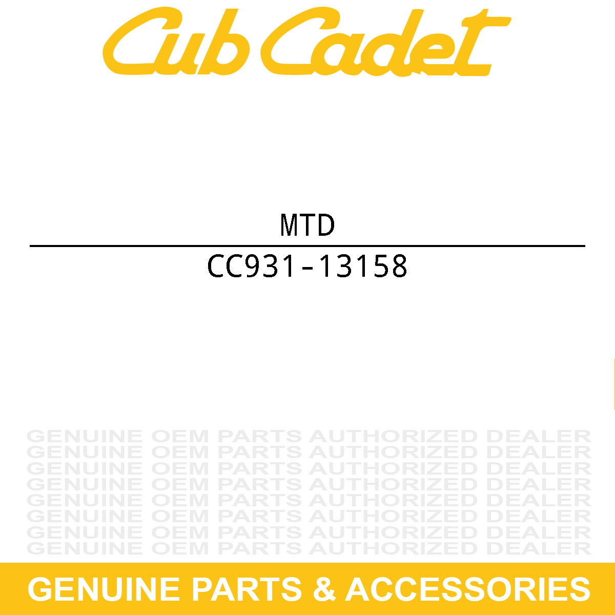 MTD 931-13158 Upper Dash B-Style