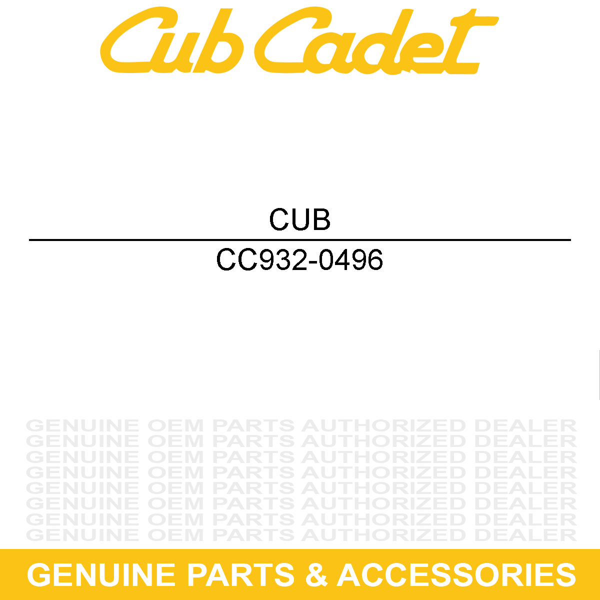 CUB CADET 932-0496 Compression Spring .230 Od