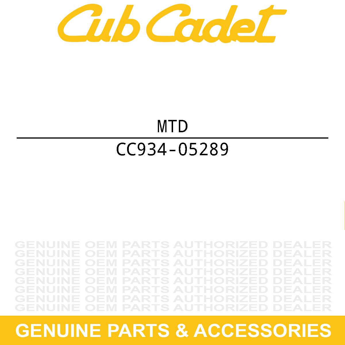 MTD 934-05289 WHL ASM:DR:11X2:BB