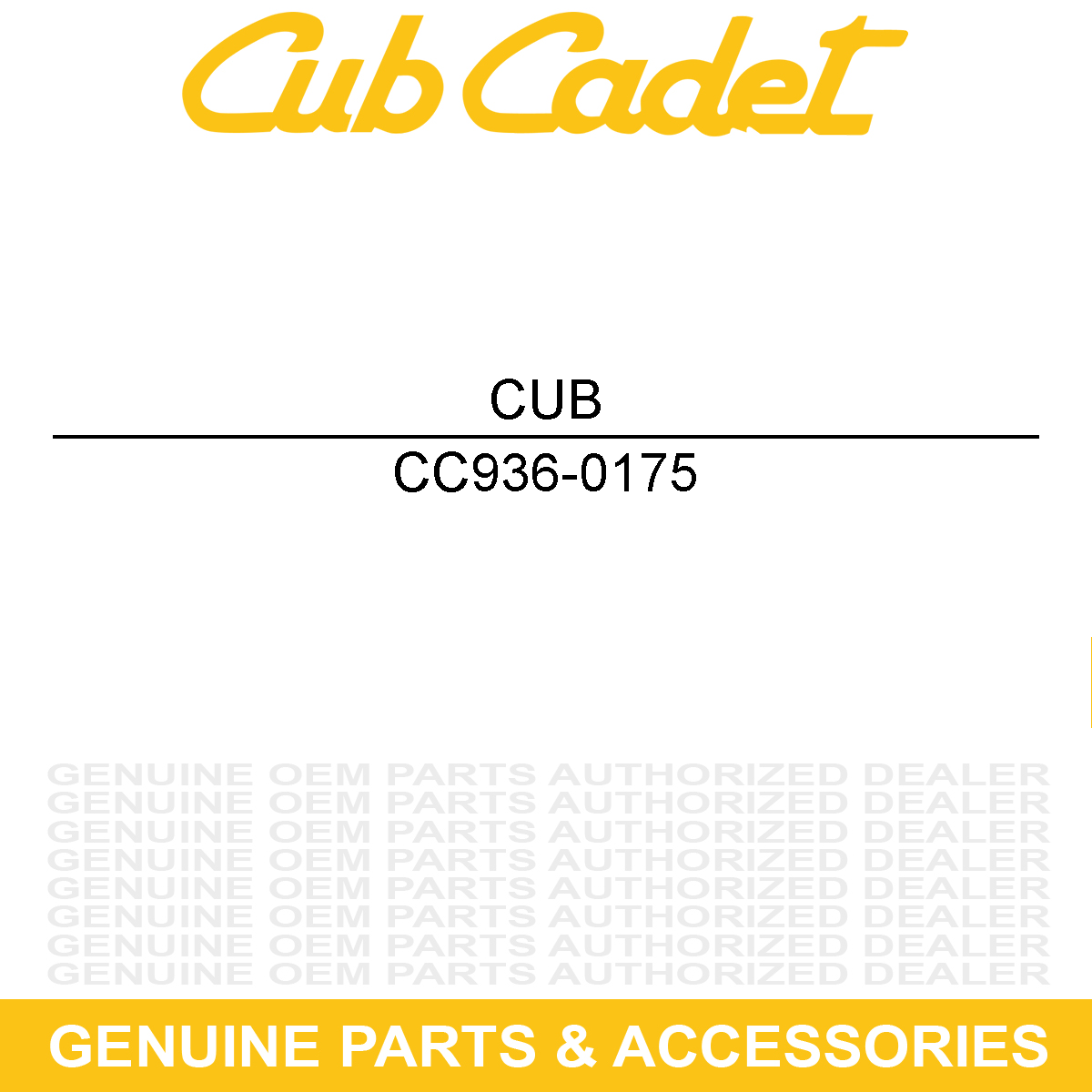 CUB CADET 936-0175 Spring Washer .265 X .562 X .025