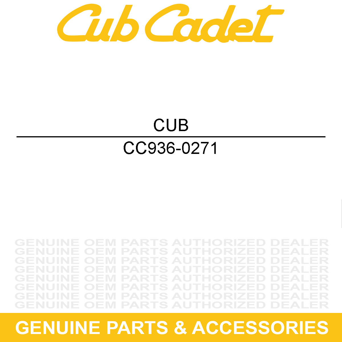 CUB CADET 936-0271 Spring Washer .317 Id X .625 Od