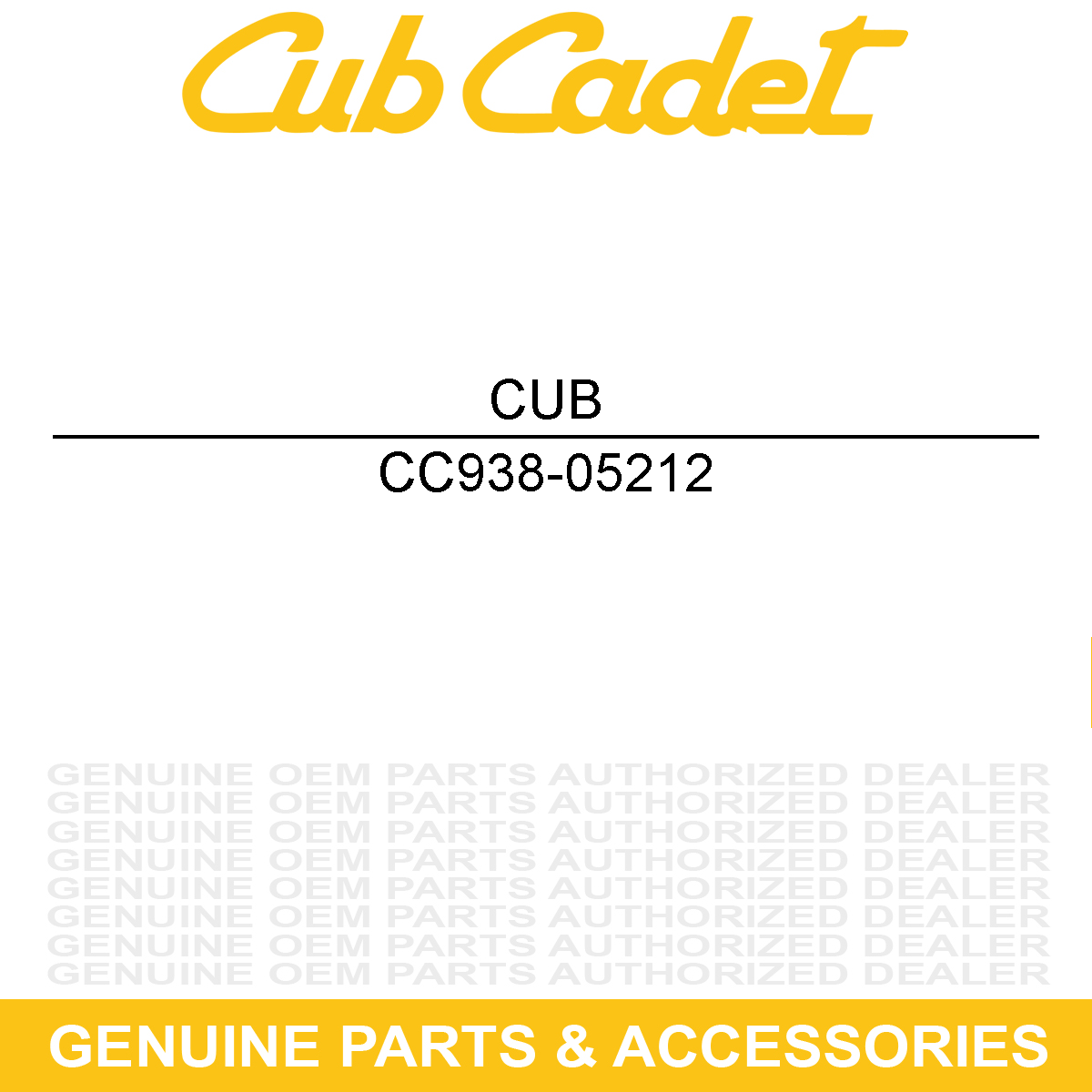 CUB CADET 938-05212 AXLE-DD .75 X 11.1