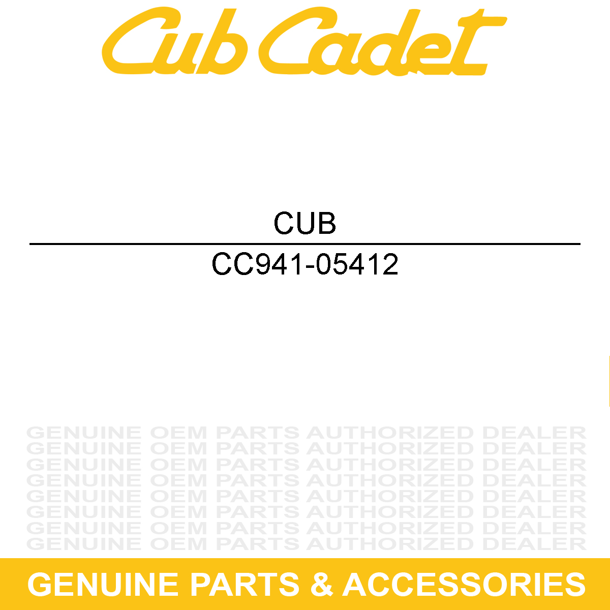 CUB CADET 941-05412 BALL BRG-30 X 62 X