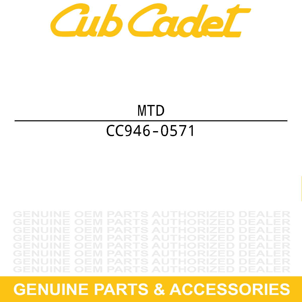 MTD 946-0571 Clutch Control Cable 42" Lg.