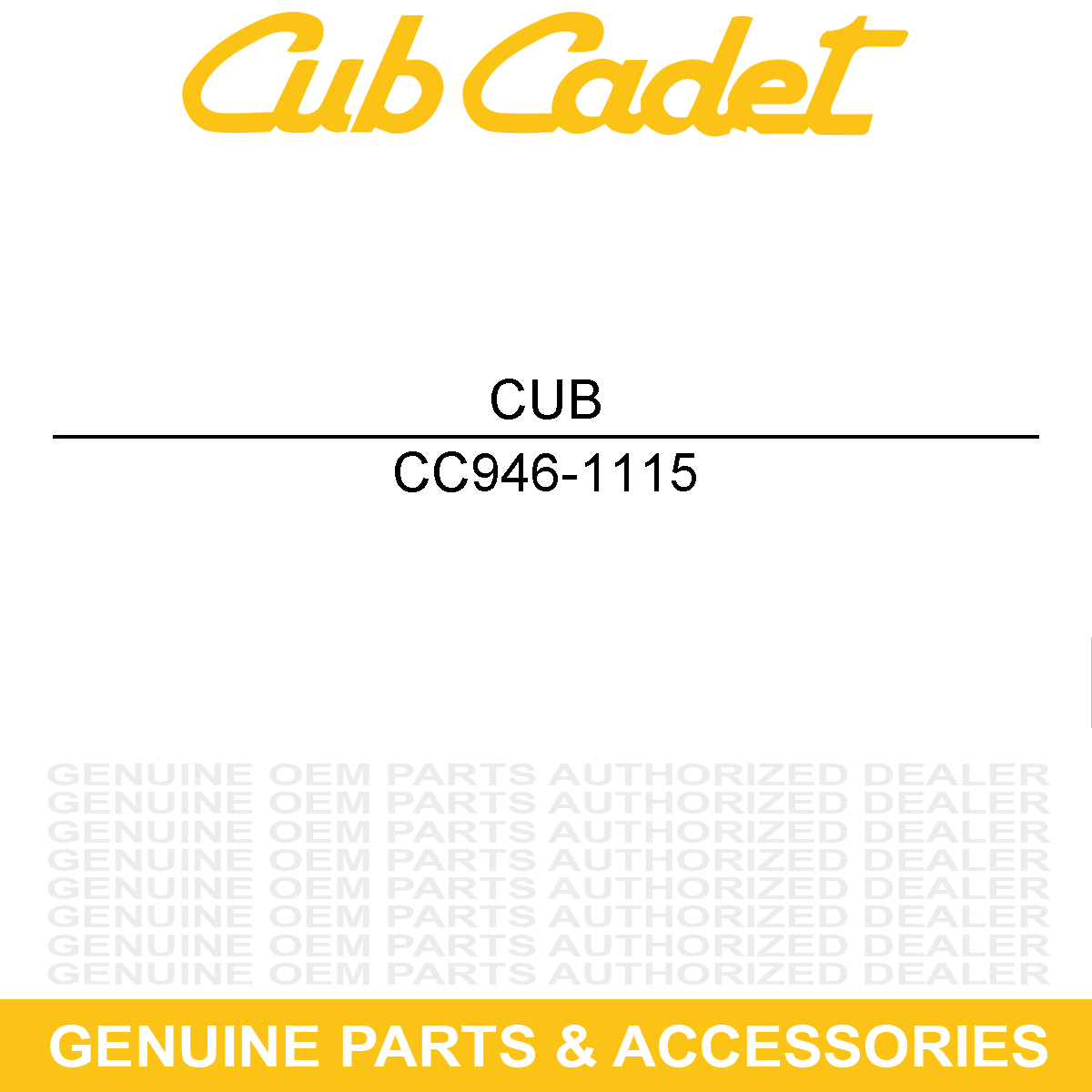 CUB CADET 946-1115 47" Throttle Control Cable