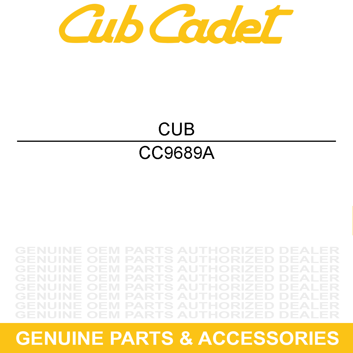CUB CADET 9689A Screw