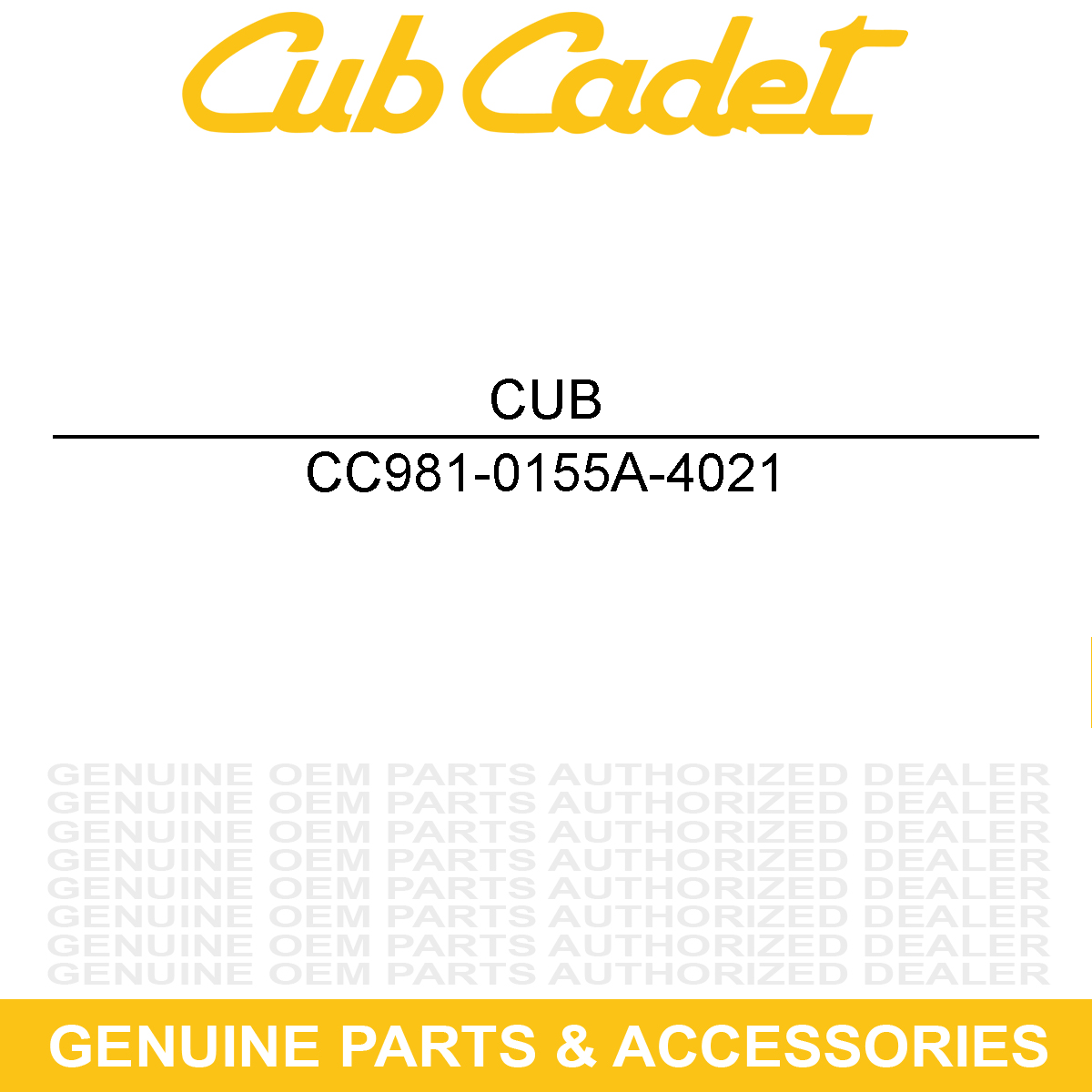 CUB CADET 981-0155A-4021 BRKT ASM:HNDL:LH C