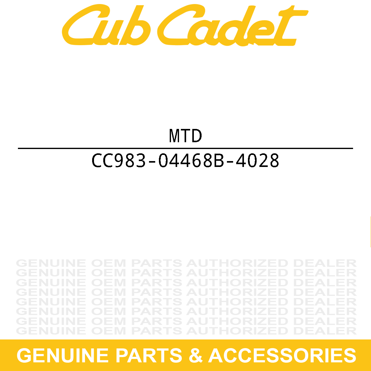 MTD 983-04468B-4028 SHELL-46" 4W DECK