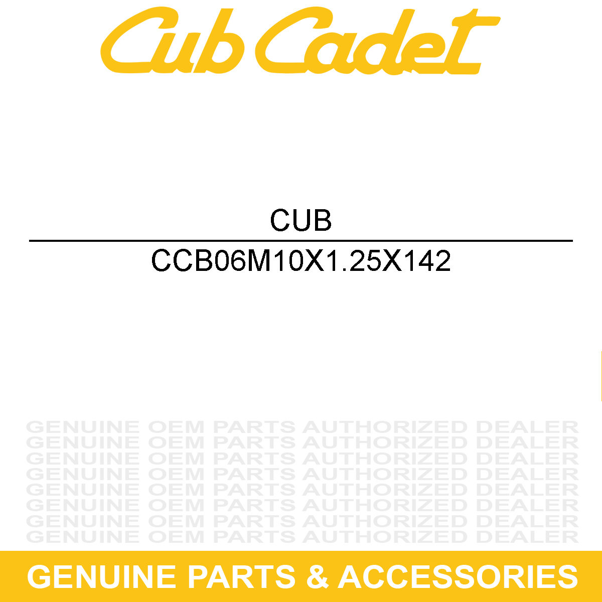 CUB CADET B06M10X1.25X142 HEXAGON FLANGE BOL