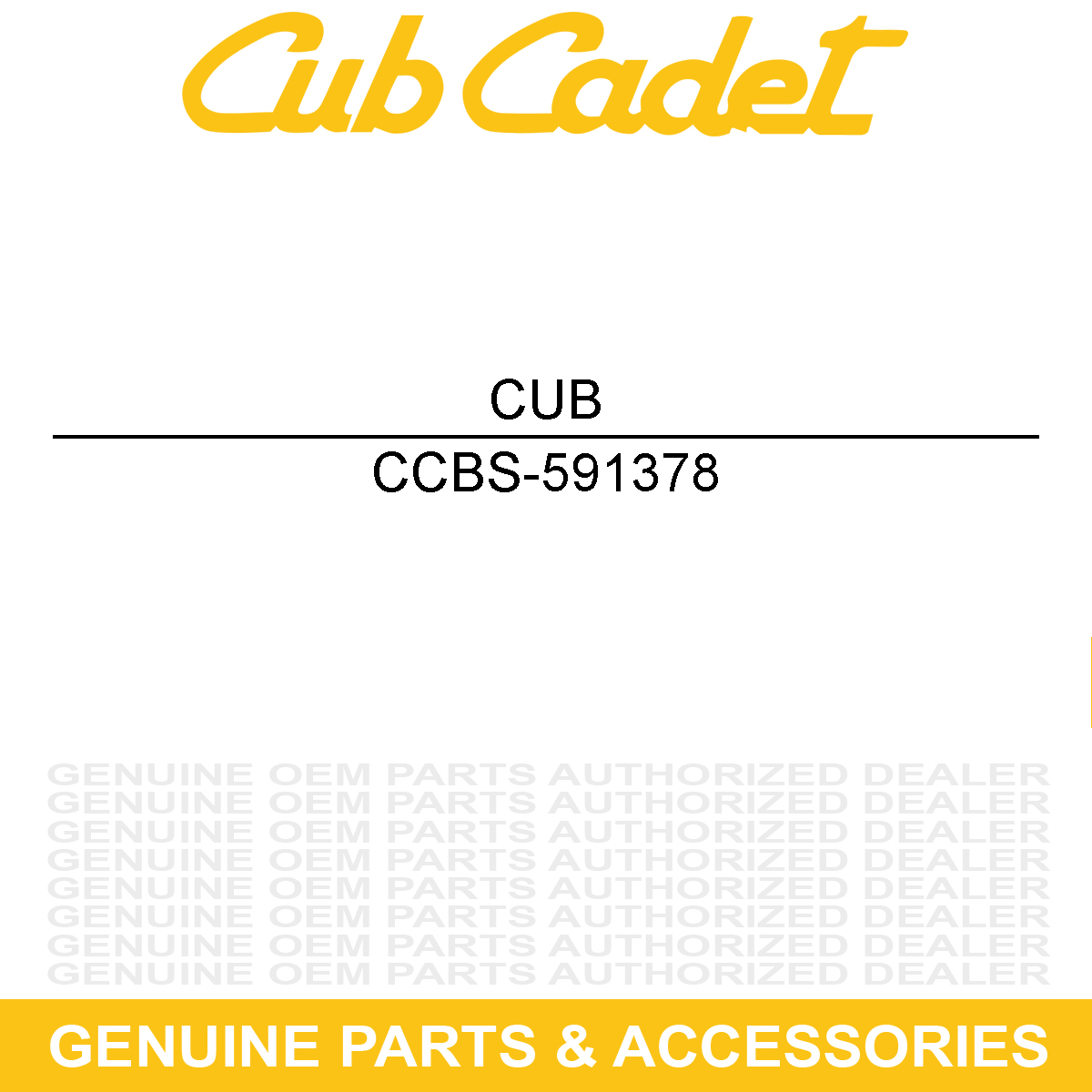 CUB CADET BS-591378 CARBURETOR ASSEMBL