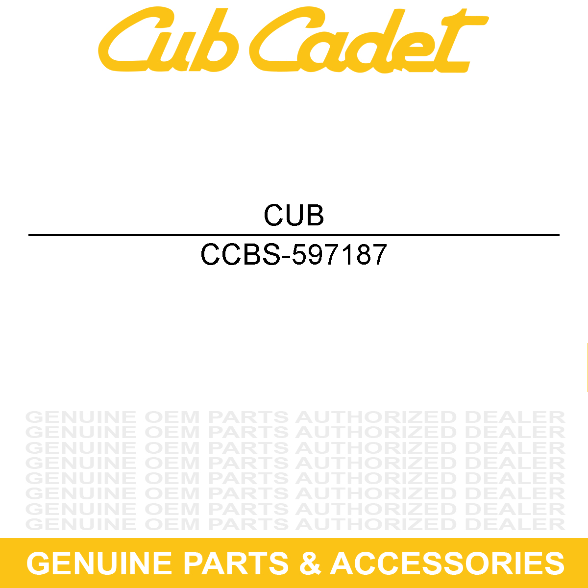 CUB CADET BS-597187 BATTERY-LITHIUM IO