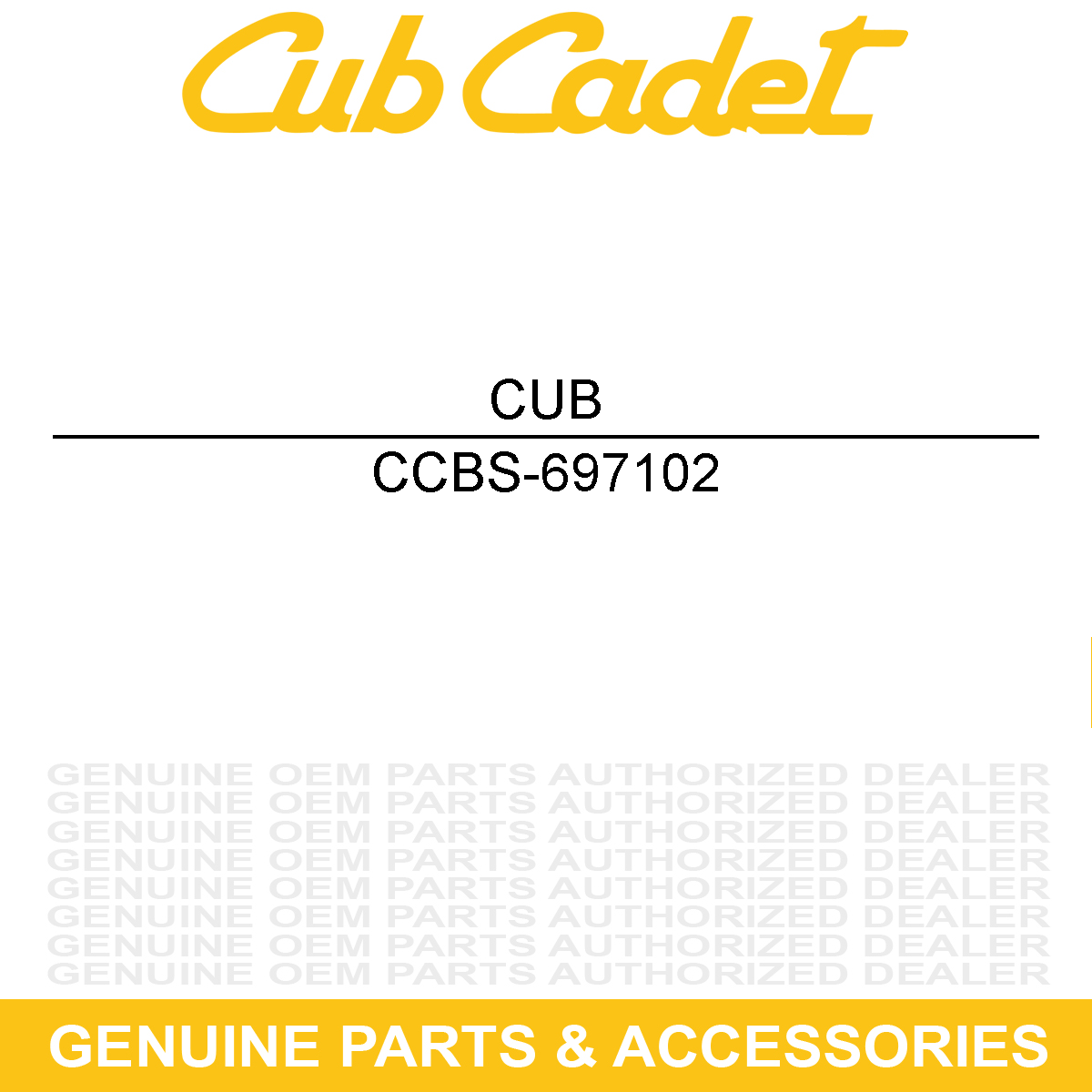 CUB CADET BS-697102 SCREW
