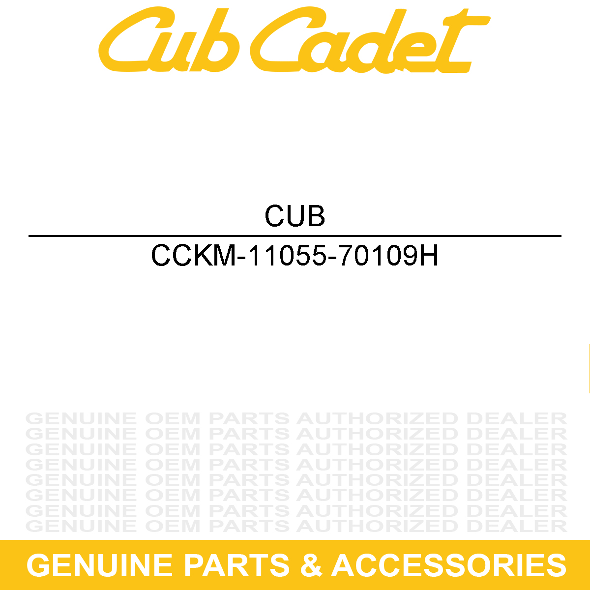 CUB CADET KM-11055-70109H BRKT-CANISTER LOWE