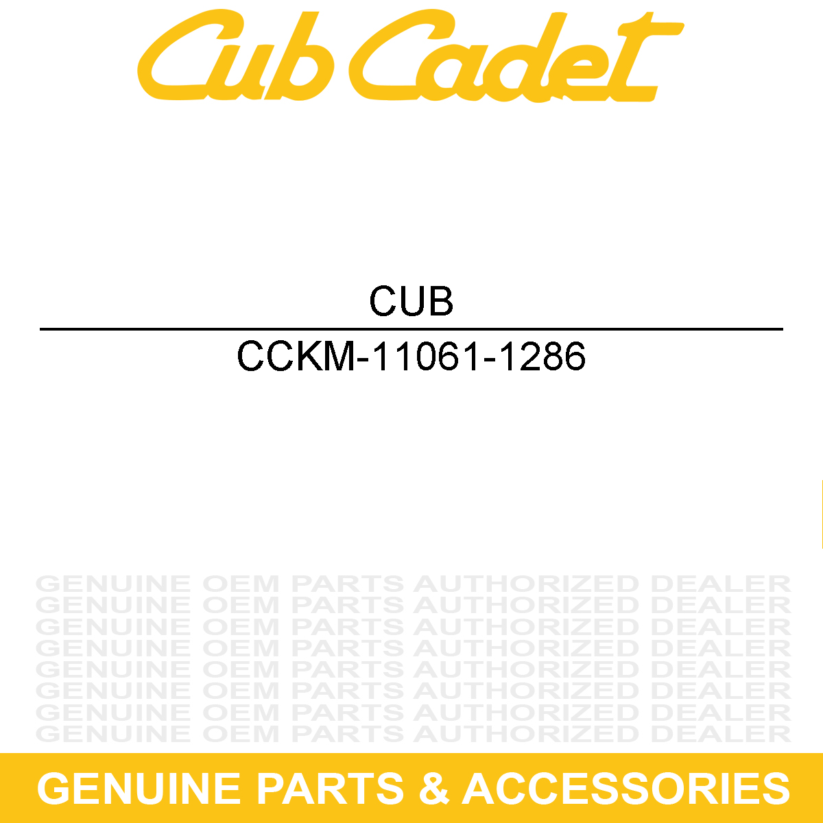 CUB CADET KM-11061-1286 Float Chamber Gasket